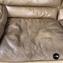 Italian modern brown leather sofa Bogo Carlo Bartoli Rossi for Albizzate, 1970s