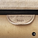 Italian modern brown leather sofa Bogo Carlo Bartoli Rossi for Albizzate, 1970s