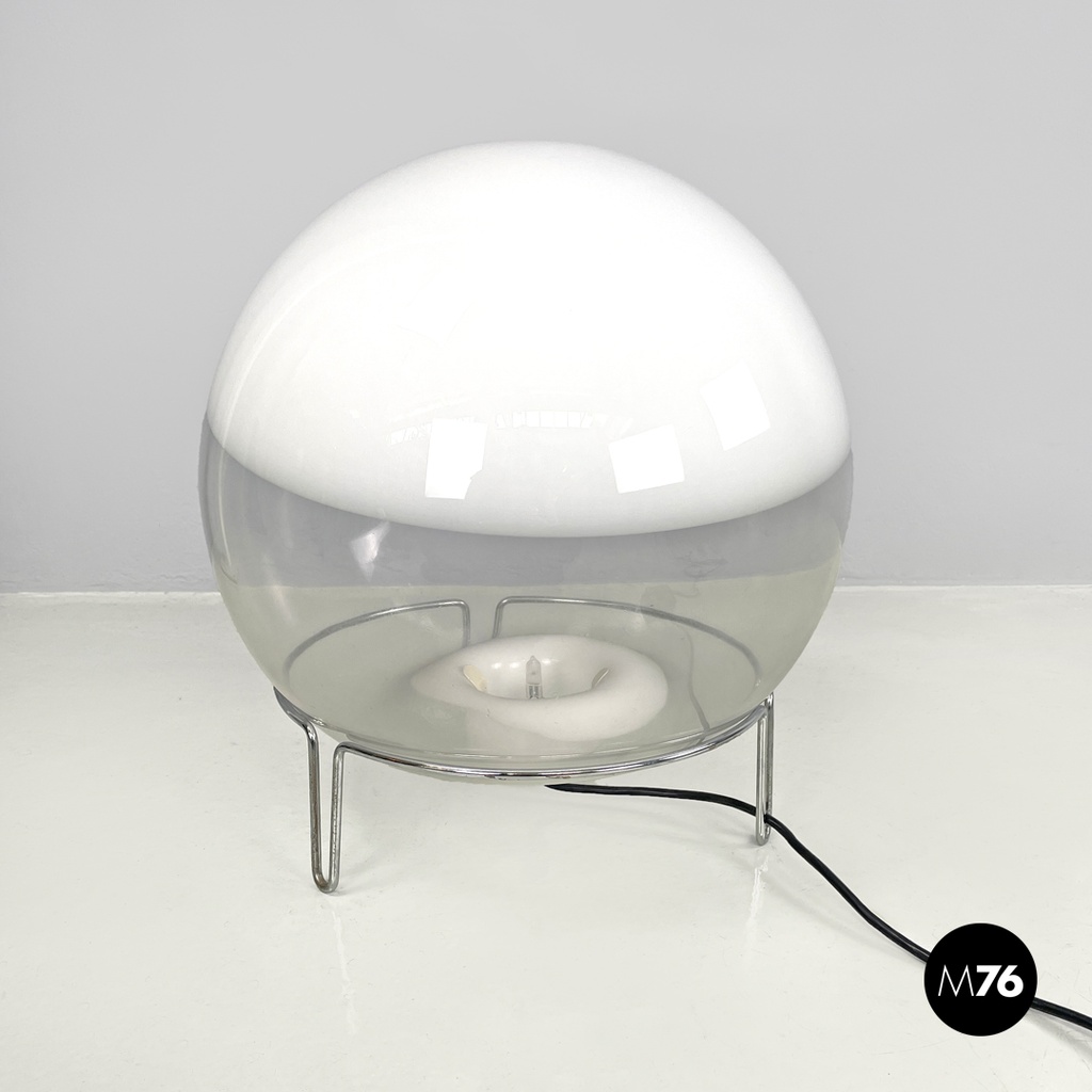 Italian modern Murano glass table lamp Sfera Angelo Mangiarotti Skipper, 1970s