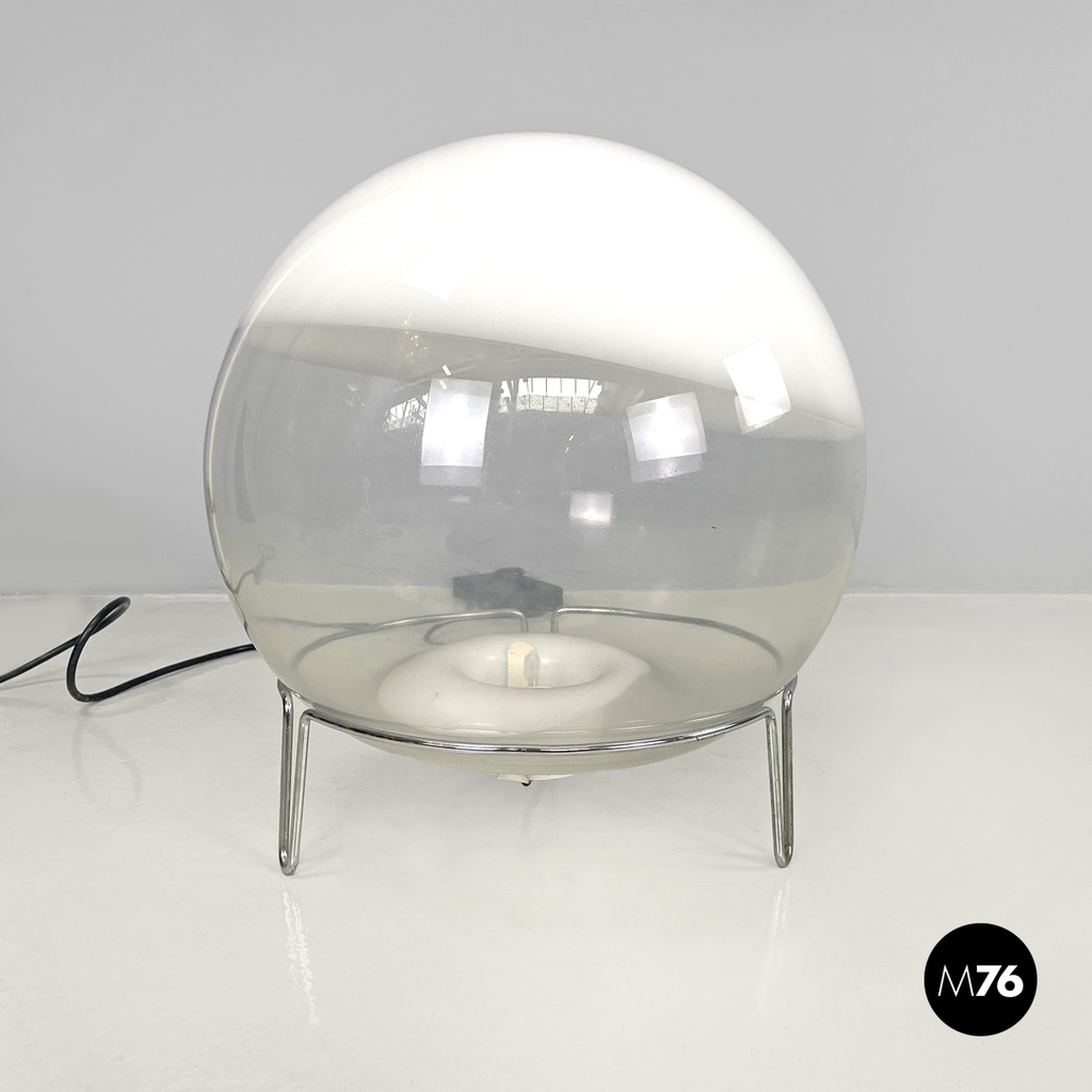 Italian modern Murano glass table lamp Sfera Angelo Mangiarotti Skipper, 1970s