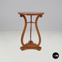 Italian Biedermeier style wooden round pedestals or columns, early 1800s