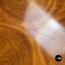 Italian Biedermeier style wooden round pedestals or columns, early 1800s