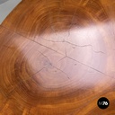 Italian Biedermeier style wooden round pedestals or columns, early 1800s