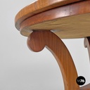 Italian Biedermeier style wooden round pedestals or columns, early 1800s