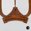 Italian Biedermeier style wooden round pedestals or columns, early 1800s