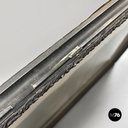 English antique etching print with black wood and golden metal frame, 1863