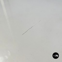 Italian post-modern white wood chest of drawers with black plastic handles 1980s