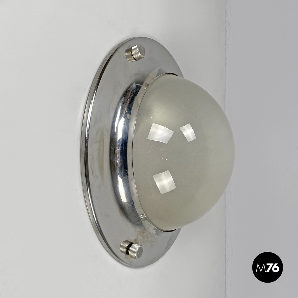 Italian mid-century round wall lamp LSP6 Tommy by Caccia Dominioni Azucena 1960s