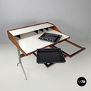 American mid-century modern wood laminate desk George Nelson Herman Miller 1960s