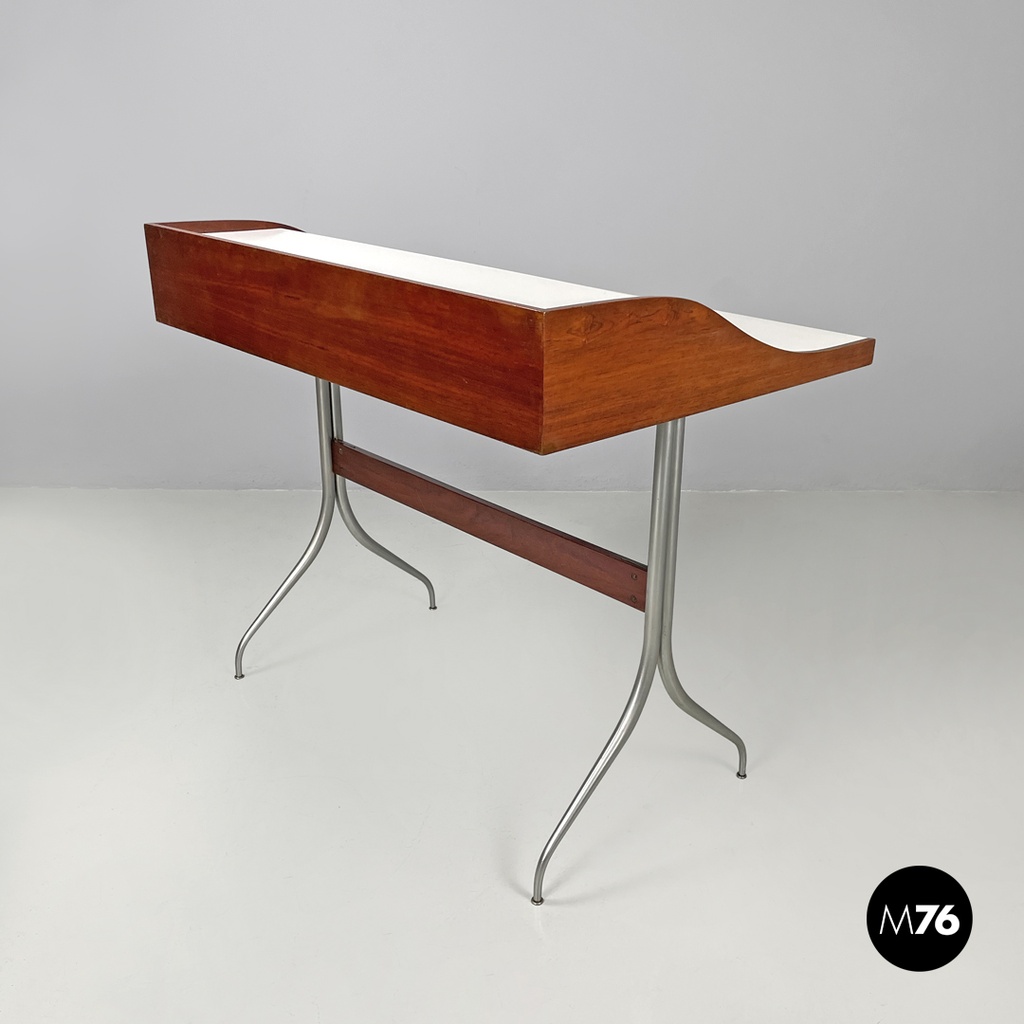 American mid-century modern wood laminate desk George Nelson Herman Miller 1960s