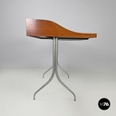 American mid-century modern wood laminate desk George Nelson Herman Miller 1960s