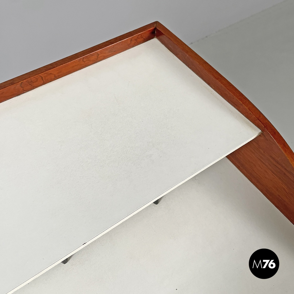 American mid-century modern wood laminate desk George Nelson Herman Miller 1960s