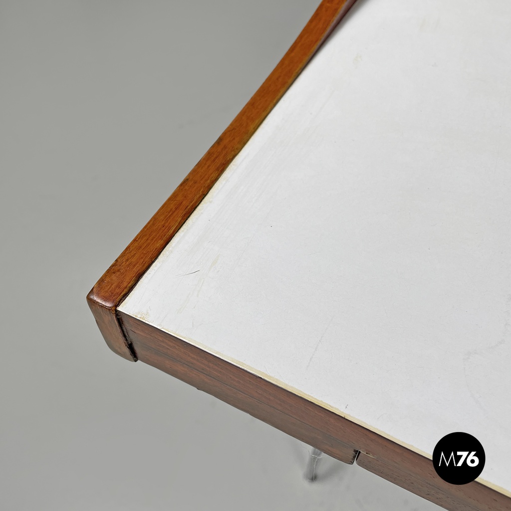 American mid-century modern wood laminate desk George Nelson Herman Miller 1960s