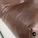 Swedish modern brown faux leather armchairs Pixi Gillis Lundgren for Ikea, 1970s