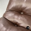 Swedish modern brown faux leather armchairs Pixi Gillis Lundgren for Ikea, 1970s