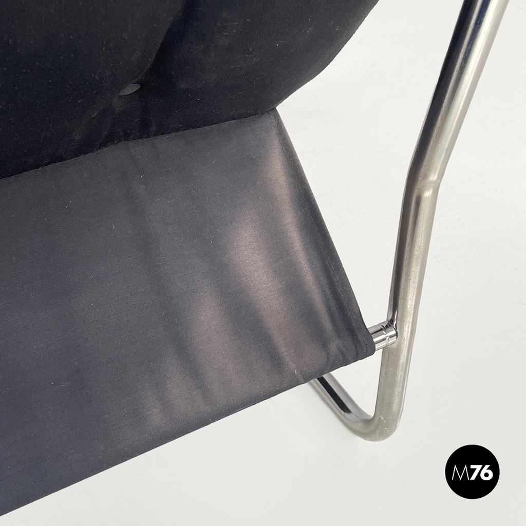 Swedish modern brown faux leather armchairs Pixi Gillis Lundgren for Ikea, 1970s