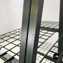 Italian modern Wall o self-supporting bookcases in dark green metal, 1980s