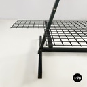 Italian modern Wall o self-supporting bookcases in dark green metal, 1980s