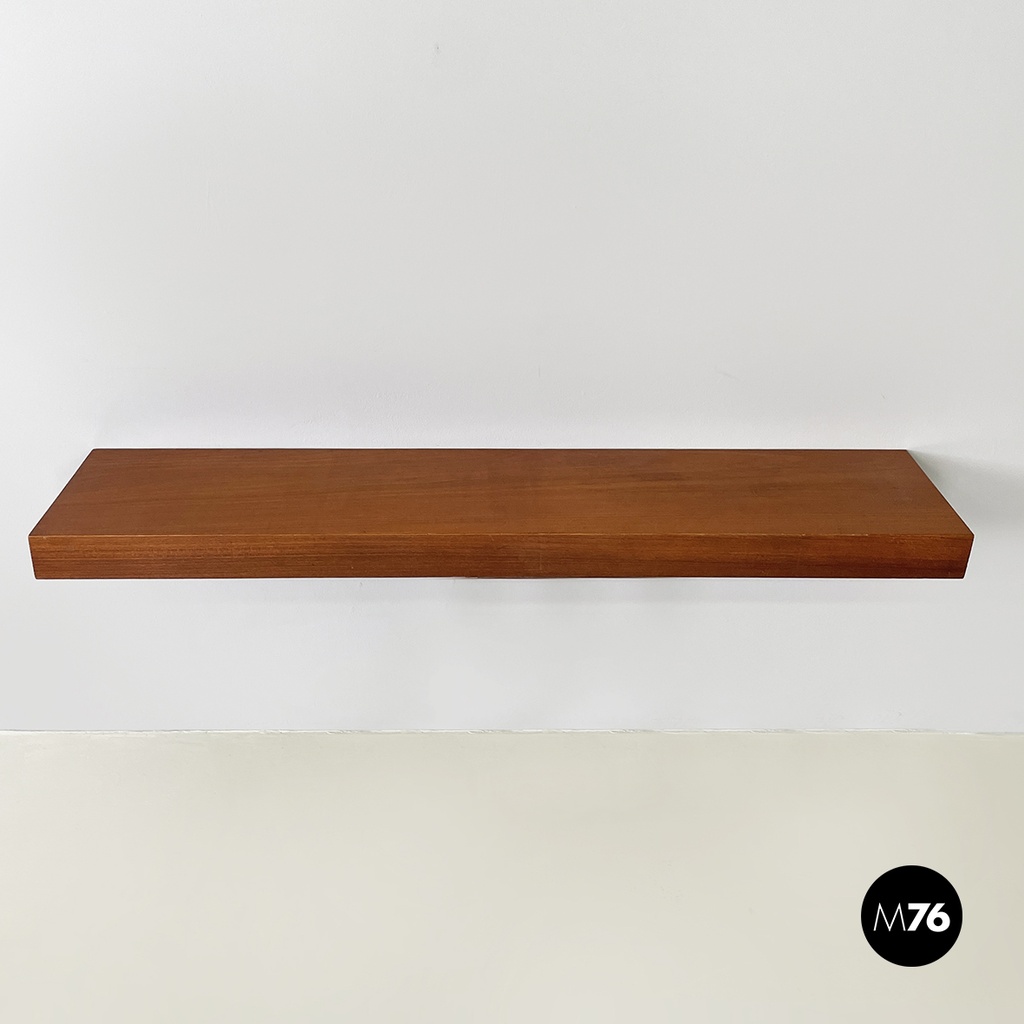 Italian mid-century modern Rectangular console in wood, 1960s
