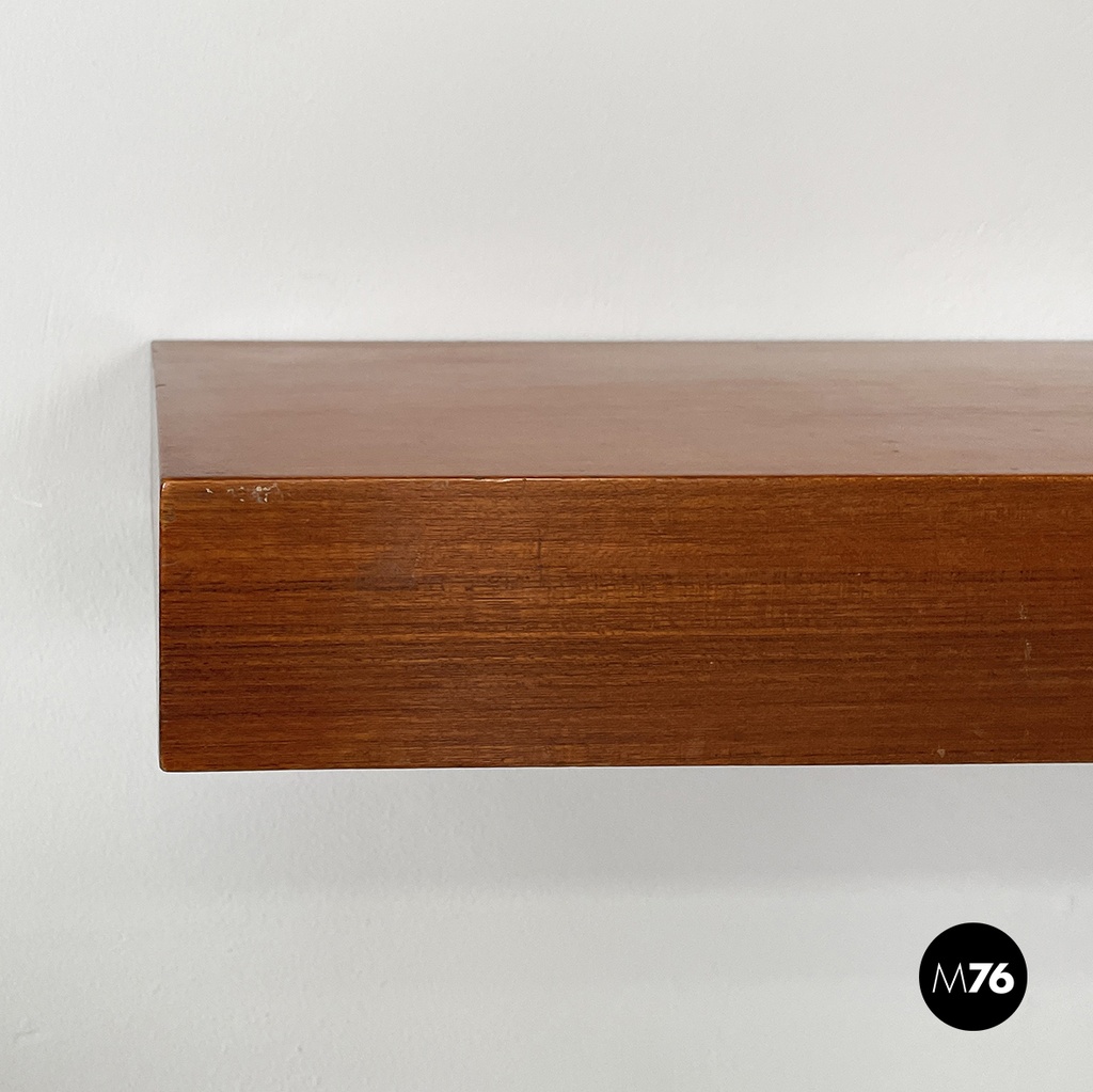 Italian mid-century modern Rectangular console in wood, 1960s