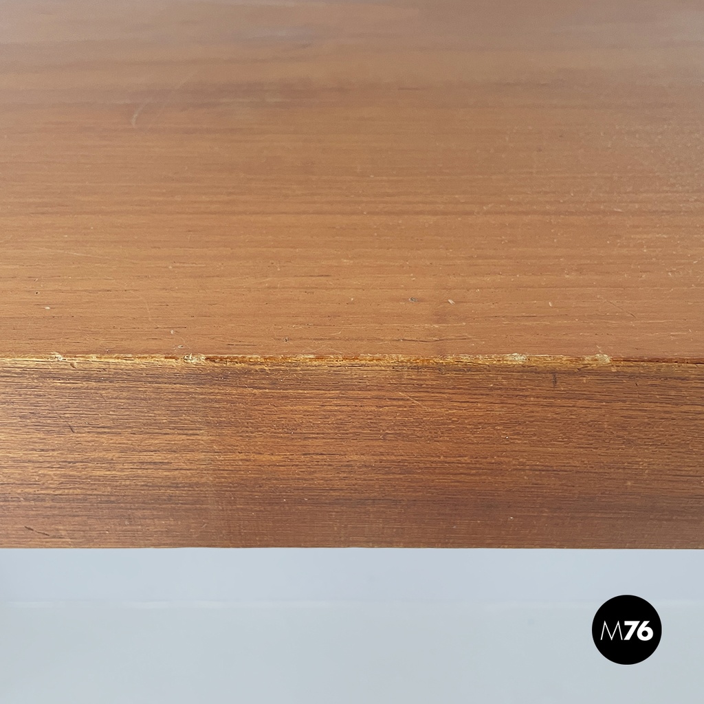 Italian mid-century modern Rectangular console in wood, 1960s