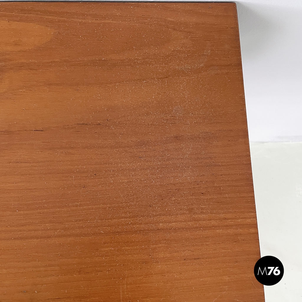 Italian mid-century modern Rectangular console in wood, 1960s