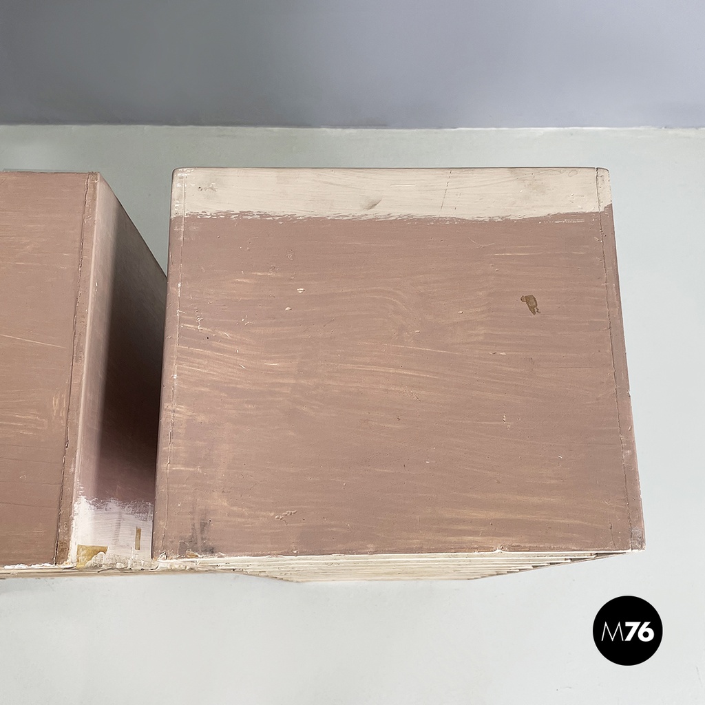 Italian modern Wooden filing cabinet or storage with shelves, 1990s