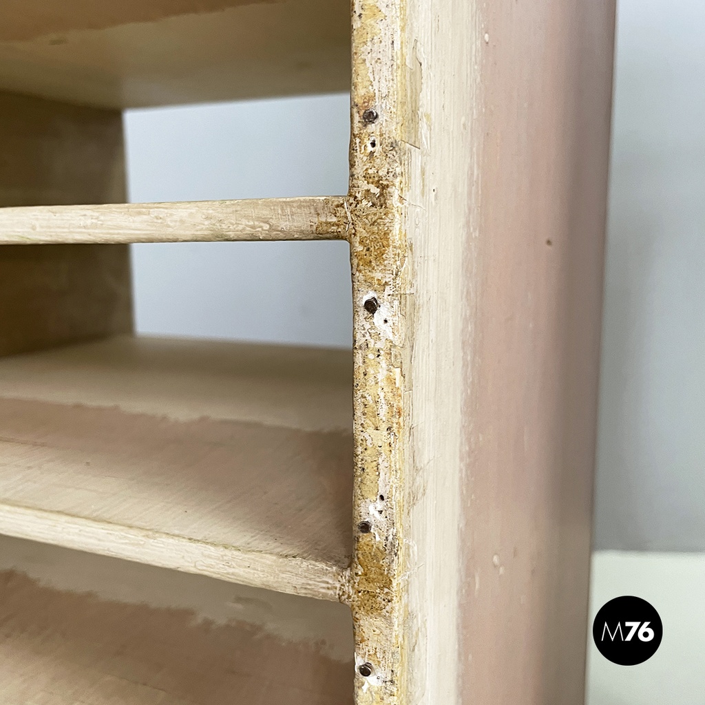 Italian modern Wooden filing cabinet or storage with shelves, 1990s