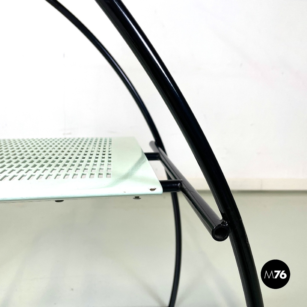 Italian modern light green blue chairs Quinta 605 by Mario Botta Alias, 1980s