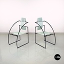Italian modern light green blue chairs Quinta 605 by Mario Botta Alias, 1980s
