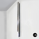 Italian modern tall wall lamp in chromed metal by Lamperti, 1970s