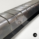 Italian modern tall wall lamp in chromed metal by Lamperti, 1970s