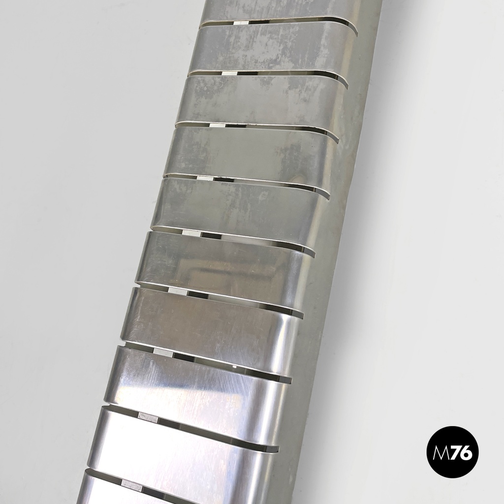 Italian modern tall wall lamp in chromed metal by Lamperti, 1970s