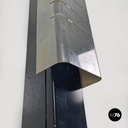 Italian modern tall wall lamp in chromed metal by Lamperti, 1970s