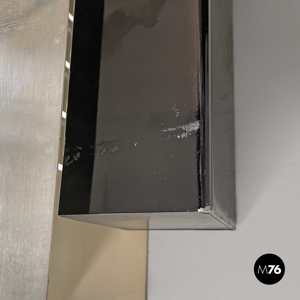 Italian modern tall wall lamp in chromed metal by Lamperti, 1970s