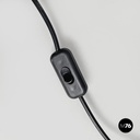 Italian modern tall wall lamp in chromed metal by Lamperti, 1970s