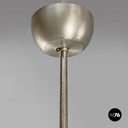 Italian modern glass brass chandelier Triclinio Vico Magistretti Artemide, 1970s