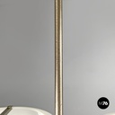 Italian modern glass brass chandelier Triclinio Vico Magistretti Artemide, 1970s