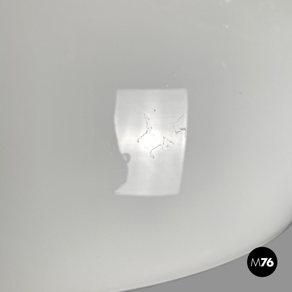 Italian modern glass brass chandelier Triclinio Vico Magistretti Artemide, 1970s