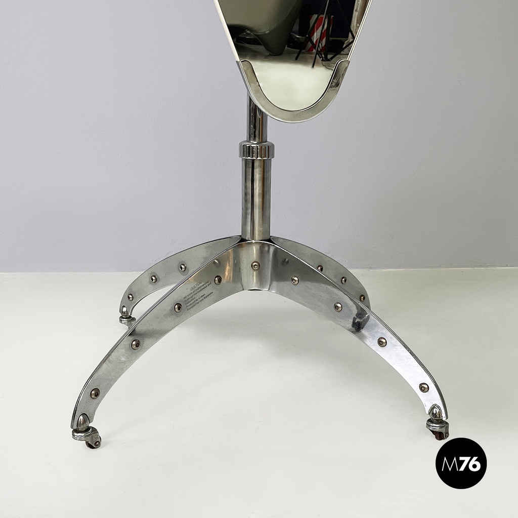 japan space age Adjustable floor mirror by Yasu Sasamoto for Li Qian, 1970s