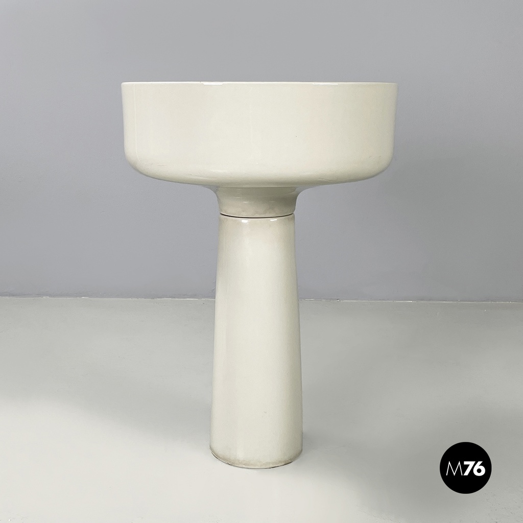 Italian mid-century modern flowerpot by Mangiarotti for Fratelli Brambilla 1970s