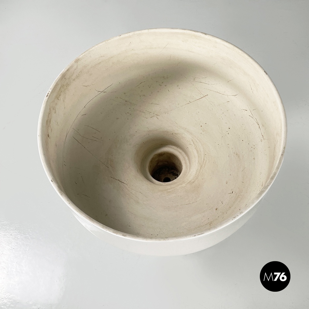 Italian mid-century modern flowerpot by Mangiarotti for Fratelli Brambilla 1970s