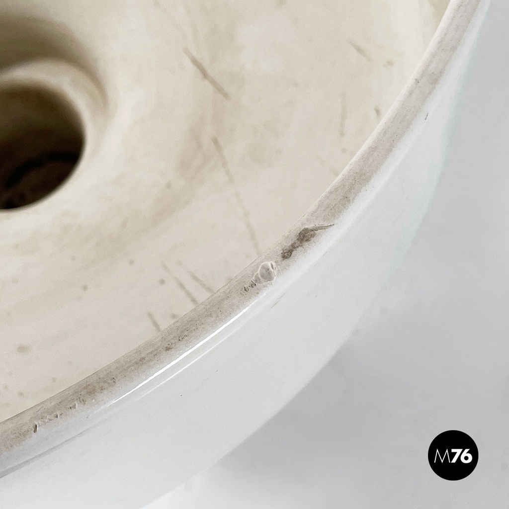 Italian mid-century modern flowerpot by Mangiarotti for Fratelli Brambilla 1970s