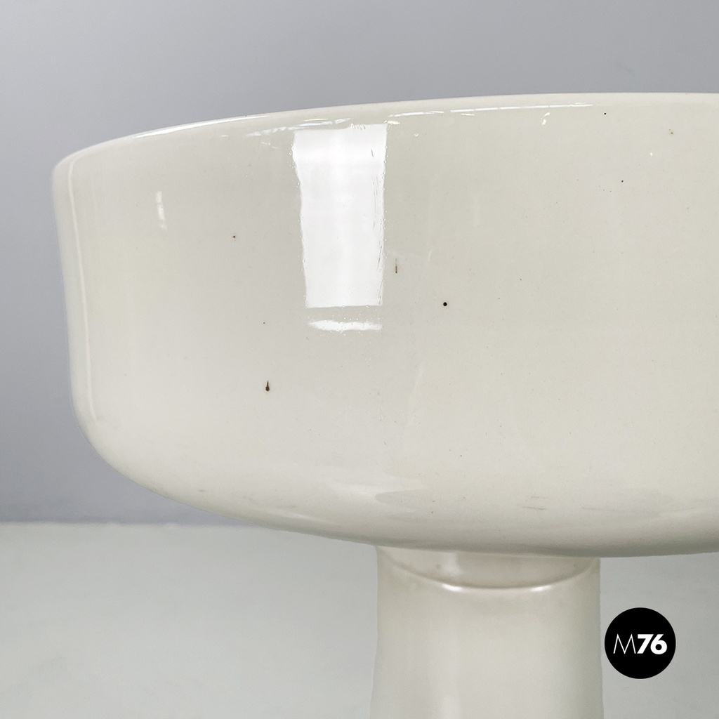Italian mid-century modern flowerpot by Mangiarotti for Fratelli Brambilla 1970s