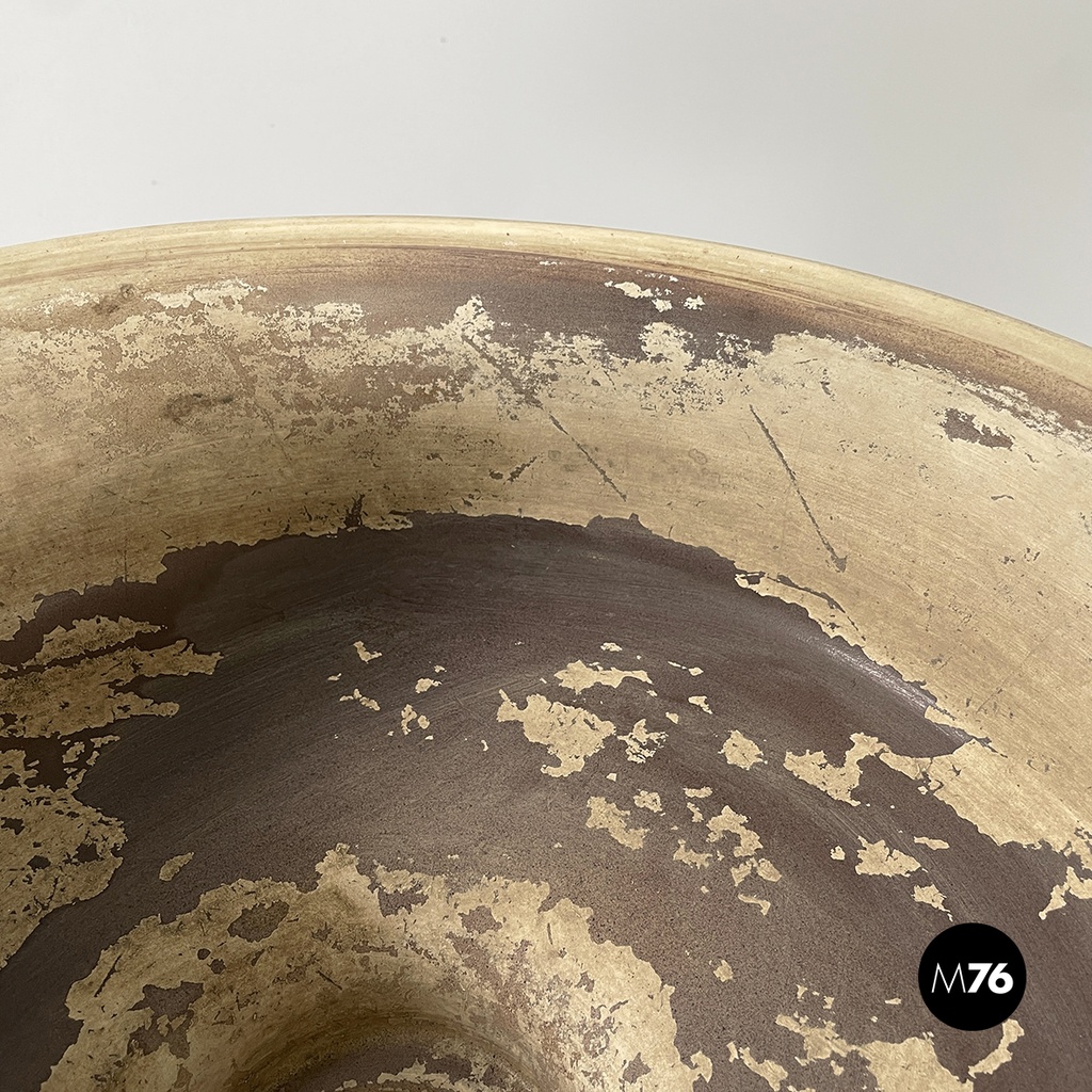 Italian mid-century modern flowerpot by Mangiarotti for Fratelli Brambilla 1970s