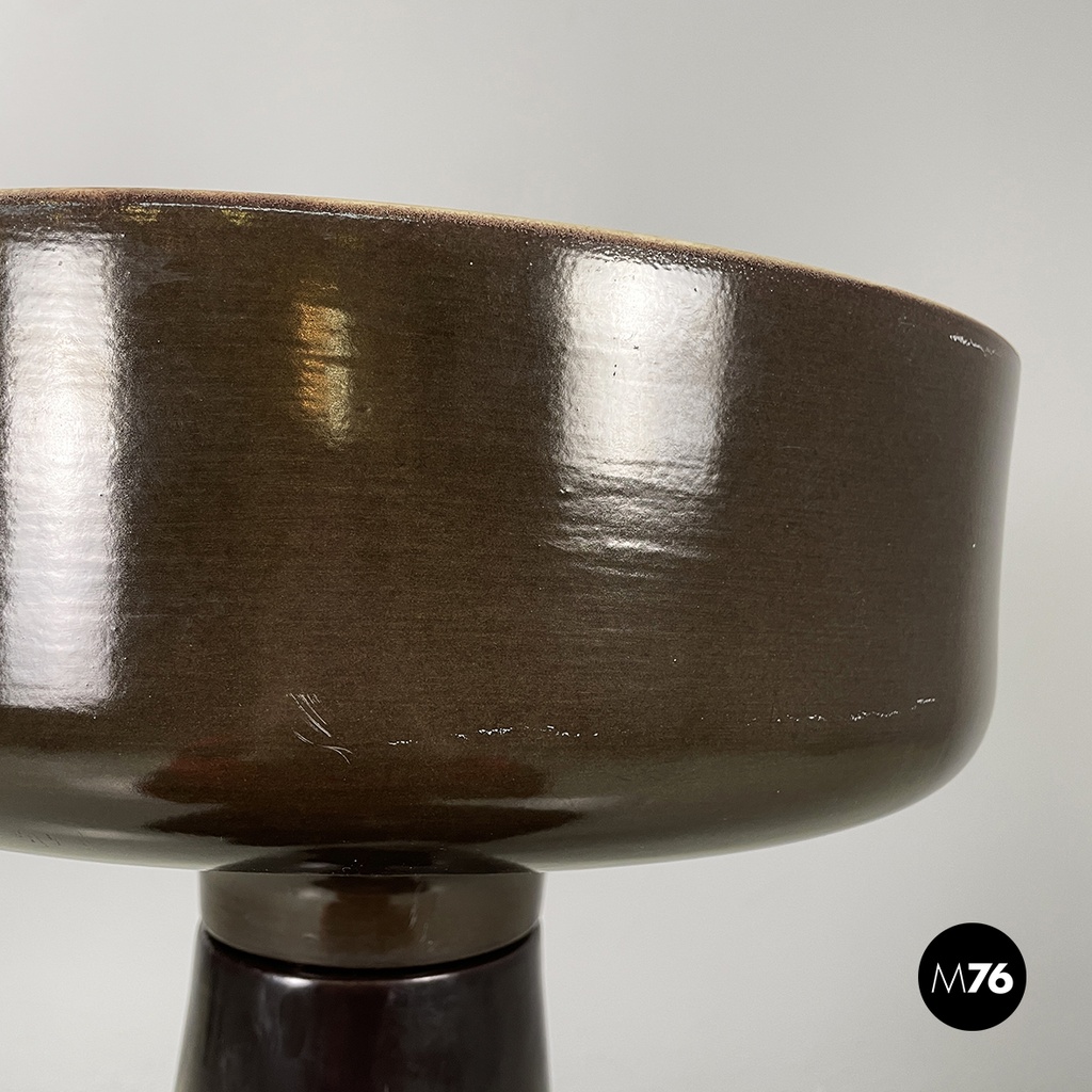 Italian mid-century modern flowerpot by Mangiarotti for Fratelli Brambilla 1970s