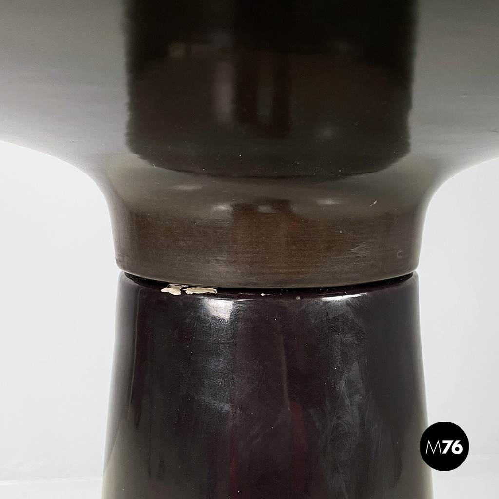 Italian mid-century modern flowerpot by Mangiarotti for Fratelli Brambilla 1970s