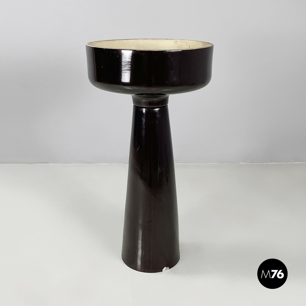 Italian mid-century modern flowerpot by Mangiarotti for Fratelli Brambilla 1970s