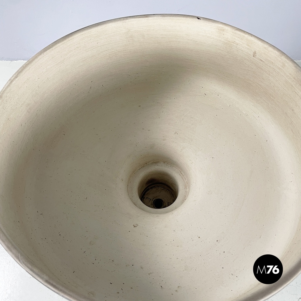 Italian mid-century modern flowerpot by Mangiarotti for Fratelli Brambilla 1970s