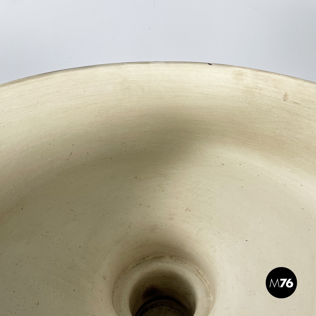 Italian mid-century modern flowerpot by Mangiarotti for Fratelli Brambilla 1970s